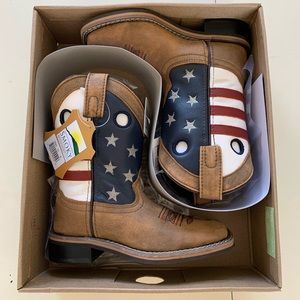 Smokey Mountain Kids American Flag Cowboy Boots
